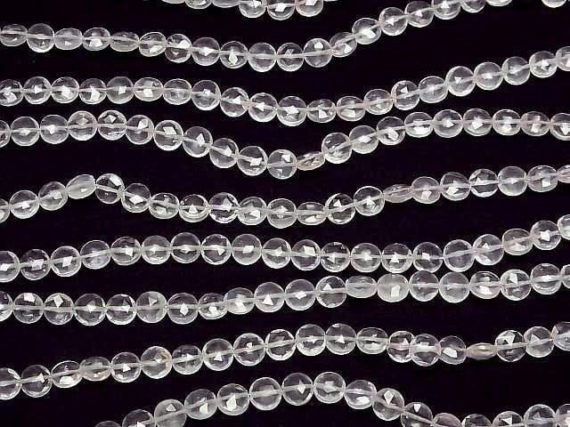 [Video] High Quality Rose Quartz AAA Faceted Coin 6x6x3mm half or 1strand beads (aprx.6inch/16cm)