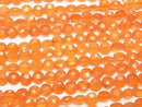 [Video] High Quality Carnelian AAA Faceted Coin 6x6x3mm half or 1strand beads (aprx.6inch/16cm)