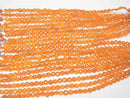 [Video] High Quality Carnelian AAA Faceted Coin 6x6x3mm half or 1strand beads (aprx.6inch/16cm)