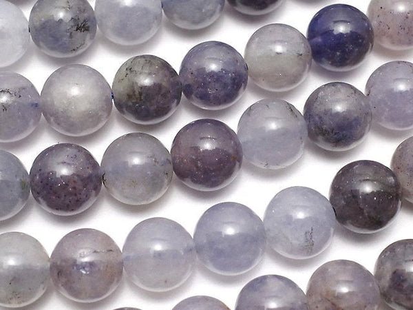 Iolite, Round Gemstone Beads
