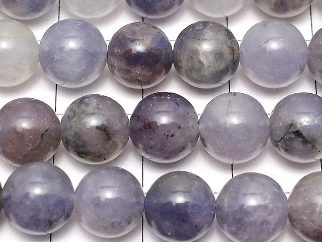 [Video] Bloodshot Iolite AA Round 8mm 1strand beads (aprx.15inch / 37cm)