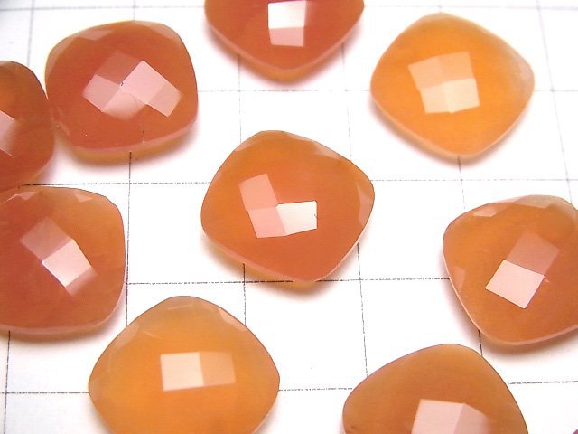 [Video] High Quality Carnelian AAA Undrilled Square Cushion Cut 14x14mm 3pcs $19.99!