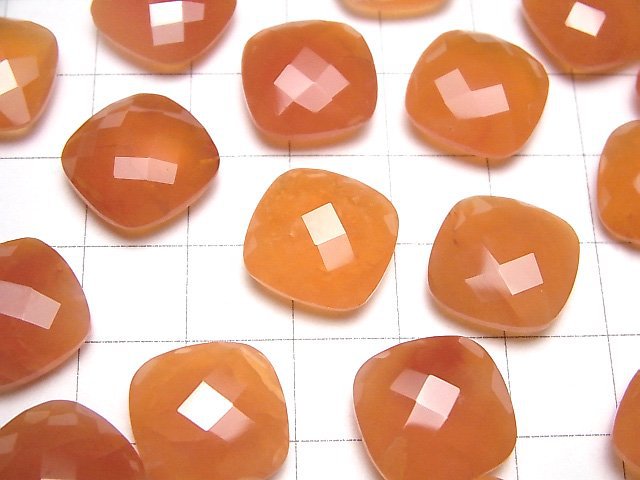 [Video] High Quality Carnelian AAA Undrilled Square Cushion Cut 14x14mm 3pcs $19.99!