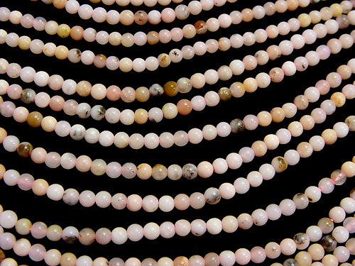 1strand $9.79! Pink Opal AA Round 3mm 1strand beads (aprx.15inch / 38cm)
