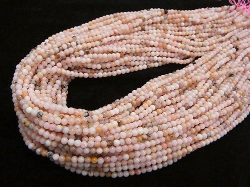 1strand $9.79! Pink Opal AA Round 3mm 1strand beads (aprx.15inch / 38cm)