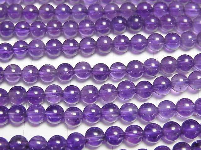 Amethyst AAA- rund 4.5mm 1 Strang Perlen (ca. 15 Zoll / 38 cm)