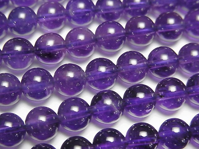 Amethyst, Round Gemstone Beads