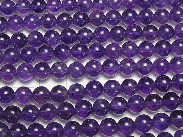 [Video] Amethyst AAA Round 6mm half or 1strand beads (aprx.15inch / 37cm)