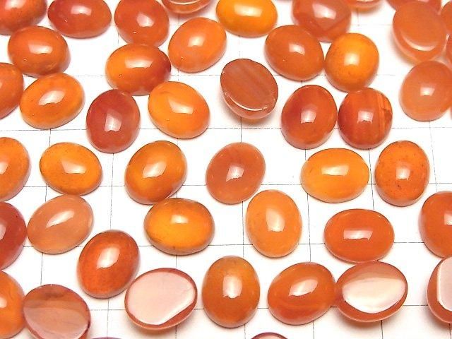 [Video] Carnelian AAA Oval Cabochon 11x9mm 5pcs