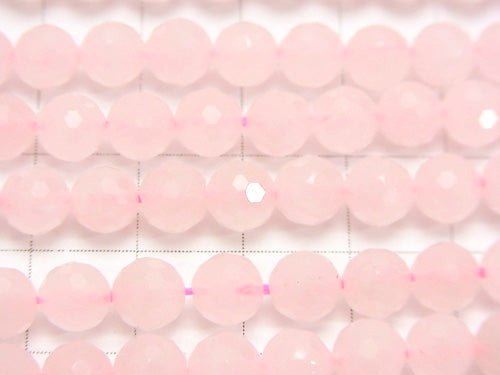 High Quality!  1strand $7.79! Rose Quartz AA++ 128Faceted Round 6mm 1strand beads (aprx.15inch/37cm)