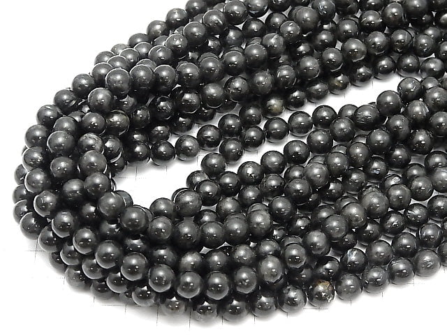 [Video] Nuummite  Round 8mm 1strand beads (aprx.15inch/37cm)