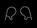 14KGF Kidney Earwire 15x8 3pairs $3.79!