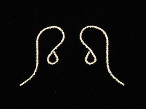 14KGF Earwire 19x7mm Sparkle 1 Pair