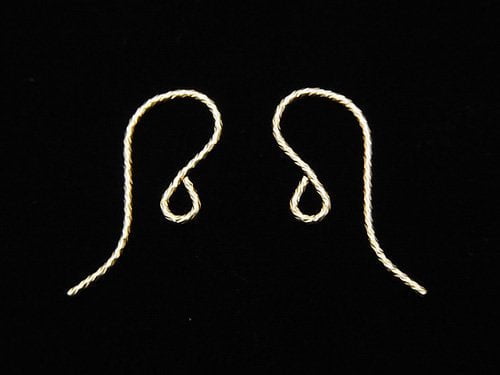 14KGF Earwire 19x7mm Sparkle 1pair