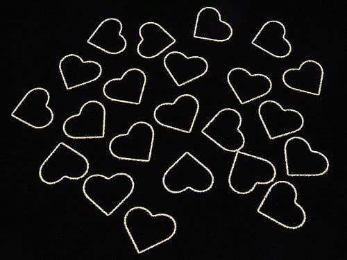 14KGF Component Heart [10mm][17.5mm] Sparkle 3pcs