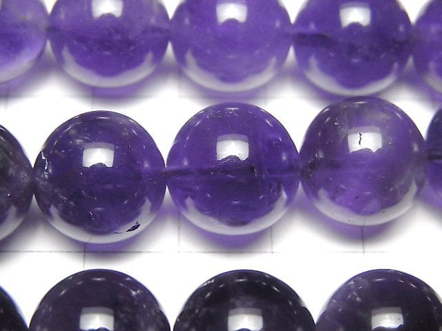 [Video] Amethyst AA+ Round 14mm half or 1strand (aprx.15inch/36cm)