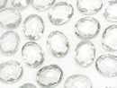 Green Amethyst, Oval, Undrilled Gemstone Beads