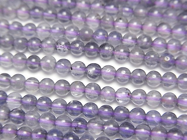 Iolite, Round Gemstone Beads