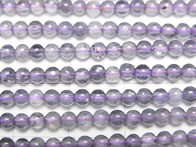 [Video]Iolite AA++ Round 3mm 1strand beads (aprx.15inch/38cm)