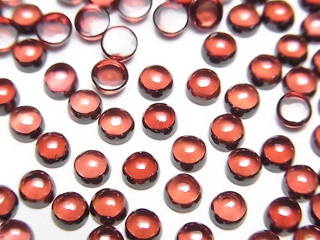 Cabochon, Garnet Gemstone Beads