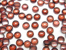 [Video]High Quality Mozambique Garnet AAA Round Cabochon 4x4mm 10pcs