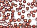 [Video]High Quality Mozambique Garnet AAA Round Cabochon 4x4mm 10pcs