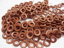 Golden Sand Stone Twist Coin (Donut) 20 x 20 x 4 mm half or 1 strand beads (aprx.15 inch / 37 cm)