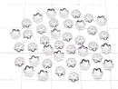 Metal parts bead cap 4x4x1mm silver color 10pcs