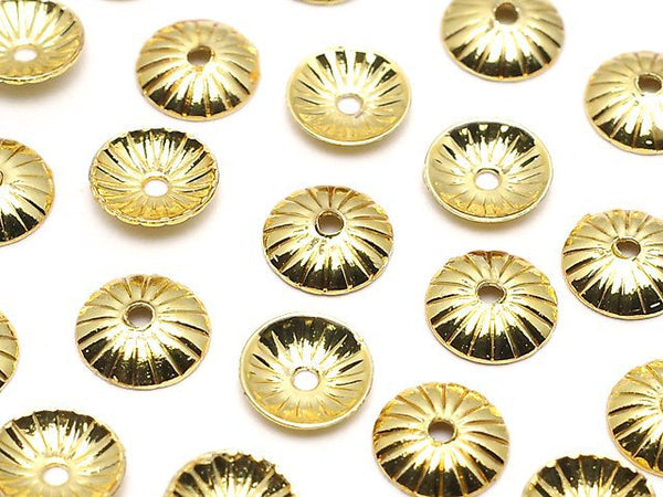 Metal parts bead cap 5x5x1.2mm gold color 10pcs