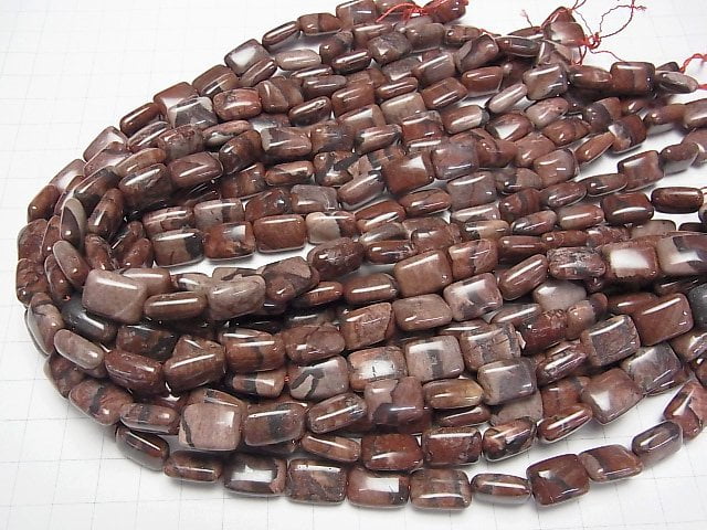 1 strand $7.79! Red picture Jasper rectangle 14 x 10 x 6 mm 1strand beads (aprx.15 inch / 37 cm)