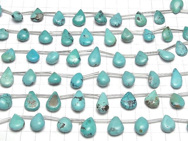 [Video]Turquoise AA++ Rough Pear shape 1strand (8pcs)