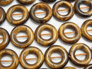 Yellow Tiger's Eye AA + Coin (Doughnut) 15x15x4mm half or 1strand beads (aprx.15inch / 37cm)