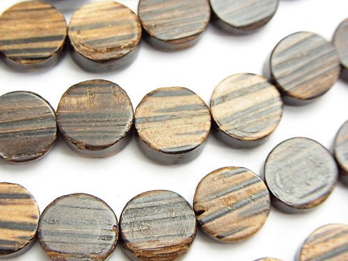 Coin, Wood Beads Natural Beads