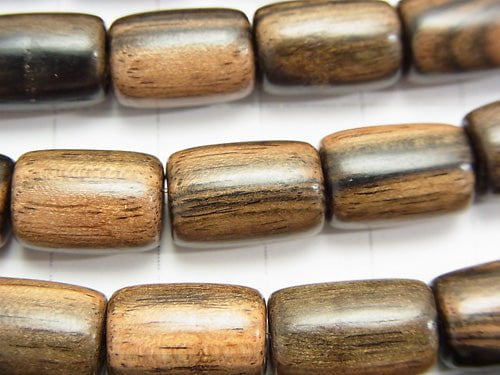 [Video] 1strand $8.79! Ebony Wood  Tube 13x9x9mm 1strand beads (aprx.15inch/38cm)