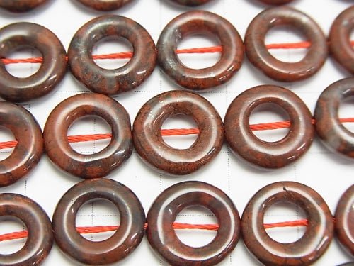 1strand $8.79! Poppy Jasper Coin (Donut) 13x13x3mm 1strand beads (aprx.15inch / 37cm)