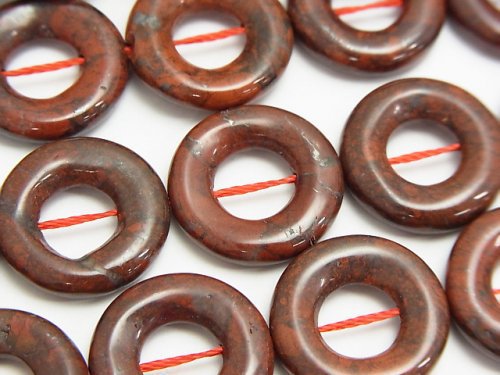 Coin, Jasper Gemstone Beads