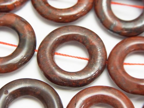 Coin, Jasper Gemstone Beads