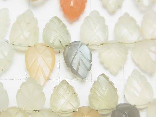 [Video] High Quality Multicolor Moonstone AAA Pear shape (Faceted Briolette half or 1strand