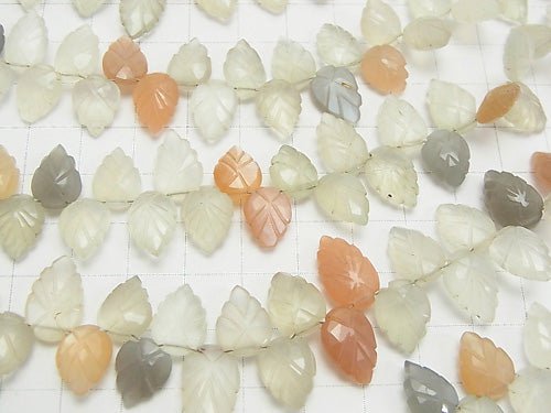 [Video] High Quality Multicolor Moonstone AAA Pear shape (Faceted Briolette half or 1strand