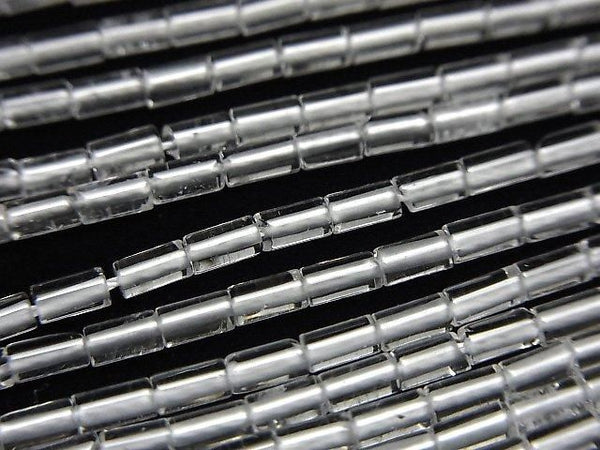 [Video] Crystal AAA- Tube 4x2x2mm 1strand beads (aprx.15inch/36cm)