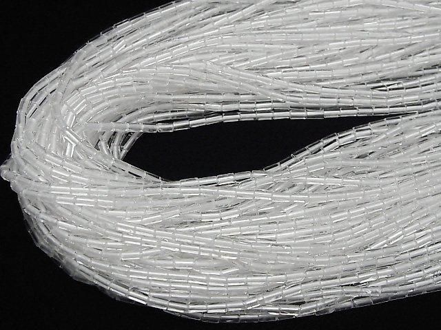[Video] Crystal AAA- Tube 4x2x2mm 1strand beads (aprx.15inch/36cm)