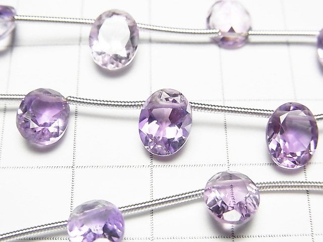 [Video] High Quality Pink Amethyst AAA Oval Faceted 9x7mm 1strand (10pcs)