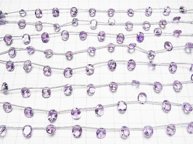 [Video] High Quality Pink Amethyst AAA Oval Faceted 9x7mm 1strand (10pcs)