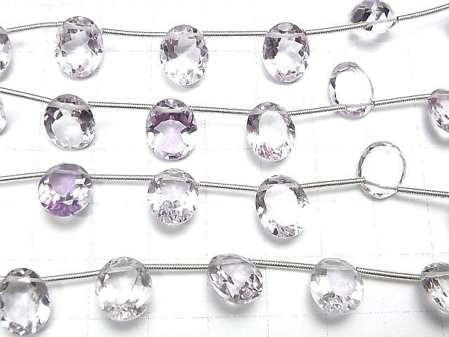 [Video] High Quality Pink Amethyst AAA Oval Faceted 11 x 9 mm 1strand (10pcs)