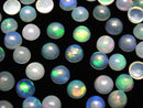 [Video]High Quality Ethiopian Opal AAA Round Cabochon 6x6mm 5pcs
