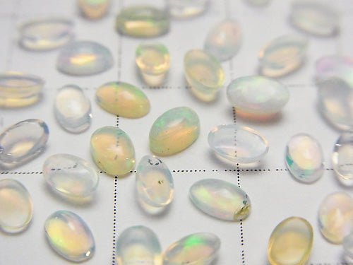 High Quality Ethiopian Opal AAA Oval Cabochon 5x3mm 10pcs