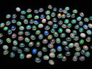 [Video] High Quality Ethiopian Opal AAA Oval Cabochon 5x4mm 10pcs