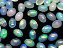 [Video] High Quality Ethiopian Opal AAA Oval Cabochon 6x4mm 5pcs