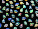 [Video] High Quality Ethiopian Opal AAA Pear shape Cabochon 6x4mm 10pcs