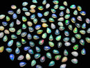 [Video] High Quality Ethiopian Opal AAA Pear shape Cabochon 6x4mm 10pcs